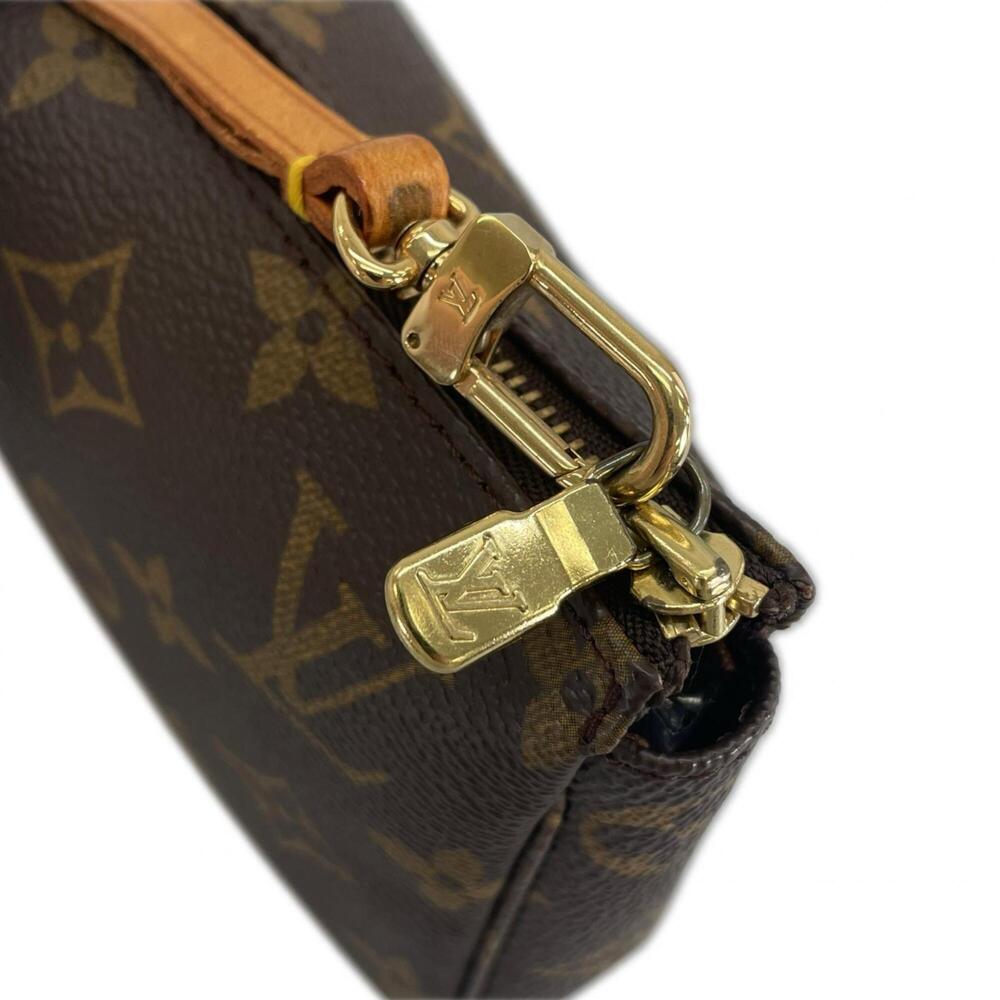 LOUIS VUITTON Brown Monogram Canvas Pochette Pouch - Picture 10 of 13